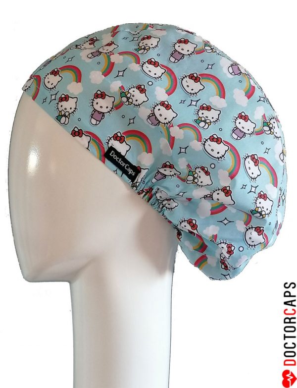 gorro-quirofano-hello-kitty-arco-iris