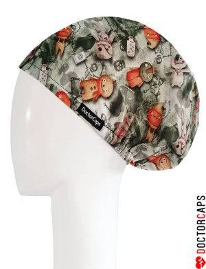 gorro quirófano calabazas